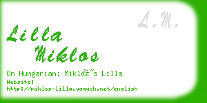 lilla miklos business card
